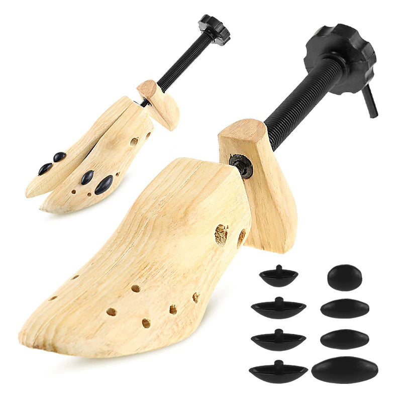 Premium 2-Way Wooden Adjustable Shoe Fitter Expander Men Women Boot Size US 5-13