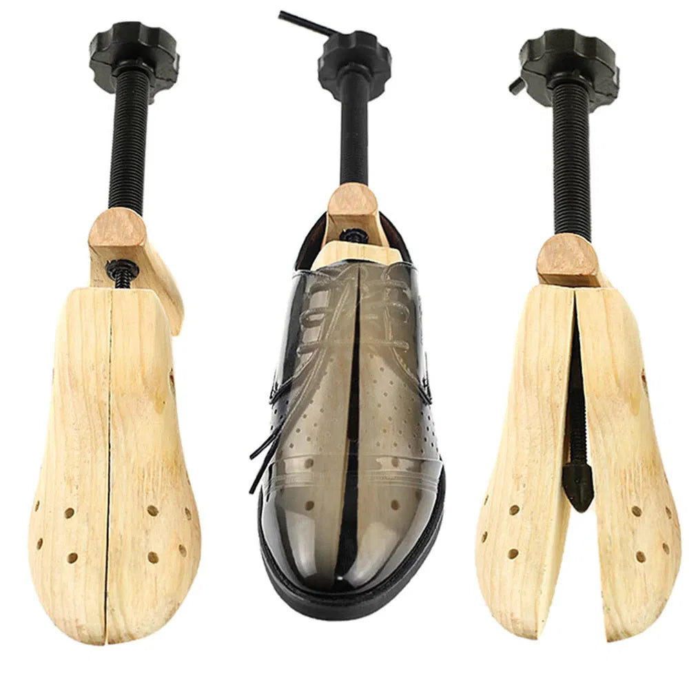Premium 2-Way Wooden Adjustable Shoe Fitter Expander Men Women Boot Size US 5-13