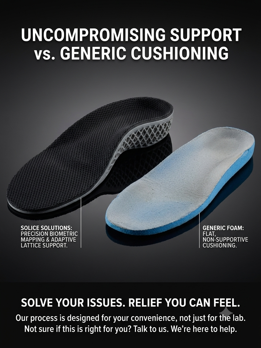 Solice Precision Custom Orthotics | 3D-Scanned. Custom-Built. Delivered.